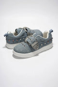 Denim Buckle Skate Sneaker